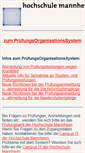 Mobile Screenshot of noten.hs-mannheim.de