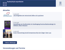 Tablet Screenshot of hs-mannheim.de