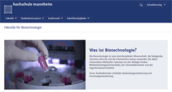 Desktop Screenshot of biotech.hs-mannheim.de