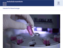 Tablet Screenshot of biotech.hs-mannheim.de