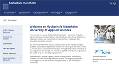Desktop Screenshot of english.hs-mannheim.de