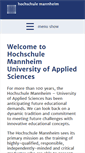 Mobile Screenshot of english.hs-mannheim.de