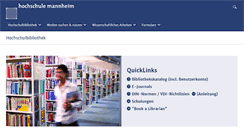 Desktop Screenshot of bib.hs-mannheim.de