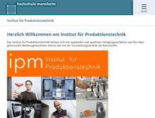 Tablet Screenshot of ipm.hs-mannheim.de